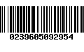 Código de Barras 0239605092954