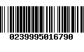 Código de Barras 0239995016790