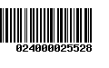 Código de Barras 024000025528