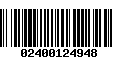 Código de Barras 02400124948