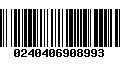 Código de Barras 0240406908993