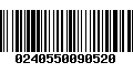 Código de Barras 0240550090520