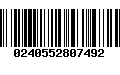 Código de Barras 0240552807492