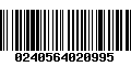 Código de Barras 0240564020995