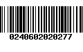 Código de Barras 0240602020277