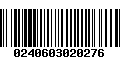 Código de Barras 0240603020276