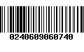 Código de Barras 0240609060740