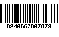 Código de Barras 0240667007879