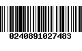 Código de Barras 0240891027483