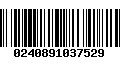 Código de Barras 0240891037529