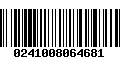 Código de Barras 0241008064681