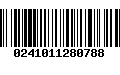 Código de Barras 0241011280788