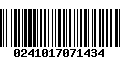 Código de Barras 0241017071434