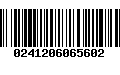 Código de Barras 0241206065602