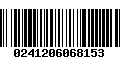 Código de Barras 0241206068153