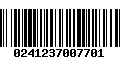 Código de Barras 0241237007701