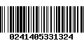 Código de Barras 0241405331324