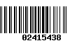 Código de Barras 02415438