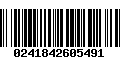 Código de Barras 0241842605491