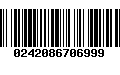 Código de Barras 0242086706999