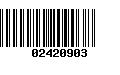 Código de Barras 02420903