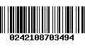 Código de Barras 0242108703494