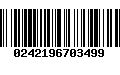 Código de Barras 0242196703499