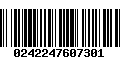 Código de Barras 0242247607301