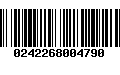 Código de Barras 0242268004790