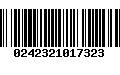 Código de Barras 0242321017323