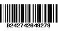 Código de Barras 0242742049279