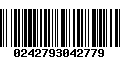 Código de Barras 0242793042779