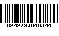 Código de Barras 0242793048344