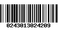 Código de Barras 0243013024209