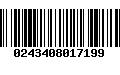 Código de Barras 0243408017199