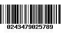 Código de Barras 0243479025789