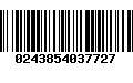 Código de Barras 0243854037727