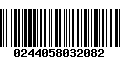 Código de Barras 0244058032082