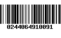 Código de Barras 0244064910091