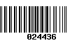 Código de Barras 024436