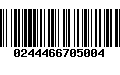 Código de Barras 0244466705004