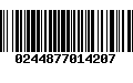 Código de Barras 0244877014207