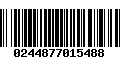 Código de Barras 0244877015488