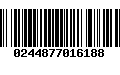 Código de Barras 0244877016188