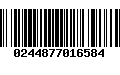 Código de Barras 0244877016584