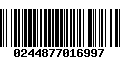 Código de Barras 0244877016997
