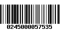 Código de Barras 0245000057535