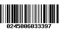 Código de Barras 0245006033397