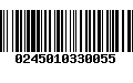 Código de Barras 0245010330055