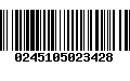 Código de Barras 0245105023428